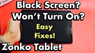 Zonko Tablet Black Screen Wont Turn On Easy Fixes [upl. by Adorne]