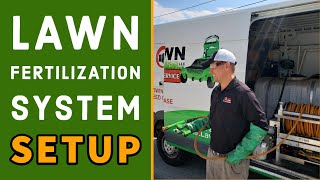 Lawn Fertilization System Setup amp A Day Spraying Lawns  Electric Lawn Service [upl. by Marielle596]