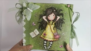 Scrapbook Handmade Gorjuss Mini Album 44 SOLD [upl. by Ariday299]