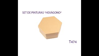 Set de pinturas Hexagono [upl. by Fasto]