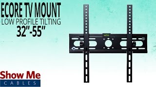 How To Hang The Ecore Low Profile TV Mount for 3255quot TVs  Install Made Easy [upl. by Elenore]