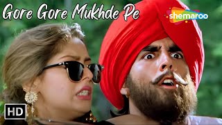 Gore Gore Mukhde Pe Kala Kala Chashma  Akshay Kumar Nagma  Alka Yagnik Romantic Hits  Suhaag [upl. by Assenal]