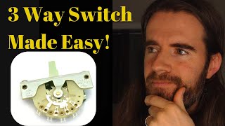 The 3 Way Switch Wiring for Guitar Explained Guitar Wiring For Beginners Part 5 [upl. by Assitruc87]