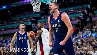 Nikola Jokic’s TOP highlights from Paris Olympics basketball competition  NBC Sports [upl. by Gniy]