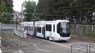 Tramways lignes A B et D à la gare de Grenoble Septembre 2024 [upl. by Ahsenrat]