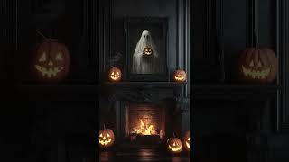 Portrait of a Ghost 🎃 halloweenambience vintageart shorts [upl. by Dee]