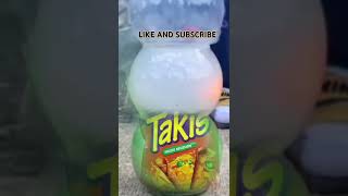 Smoking bottle to show Takis flavors tempoapp takis shorts foryou likeandsubscribe [upl. by Eelime]