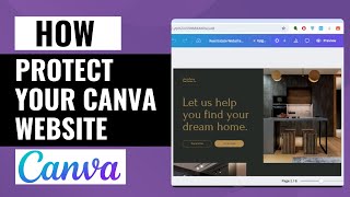 How To Add Password Protection To Your Canva Website  Easy Guide [upl. by Haonam667]