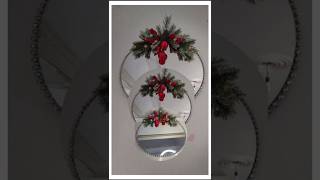 Hermosa decoración navideña con espejo diy navidad decoration manualidades [upl. by Linden]