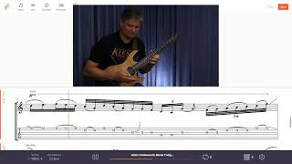 Allan Holdsworth  Metal Fatigue solo with onscreen tab [upl. by Draneb]