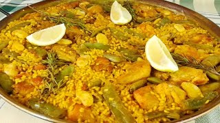 PAELLA VALENCIANA AUTENTICA Y TRADICIONAL [upl. by Lekcar294]