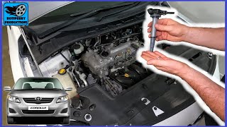 How to Replace Ignition Coil Packs amp Spark Plugs on a Toyota Corolla 2006  2012 [upl. by Pentheam]