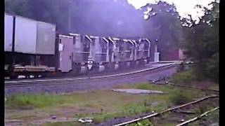 NS SD40 leading combo trains 221 amp 173 at Spartanburg SC 1990 [upl. by Anitnatsnok]