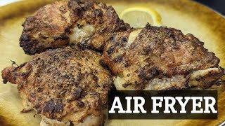 SEASONED YOGURT MARINADE CHICKEN THIGHS CRISPY AIR FRYER [upl. by Booker]