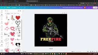 Free Fire Gaming Logo Making Tutorial 2024  Canva Logo Design [upl. by Chisholm]