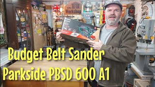 Belt Sander Review  Parkside PBSD 600 A1 [upl. by Nuoras]