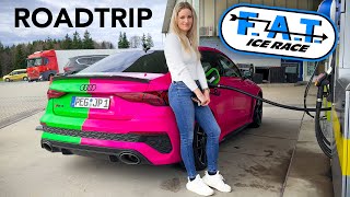 Behind the Scenes VLOG FAT Ice Race 2024 Zell am See Audi RS3 Roadtrip  RedBull Hangar 7 [upl. by Hayilaa]