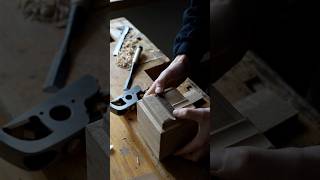 fixing the lid on the box with the rabbet plane shorts [upl. by Charlene908]