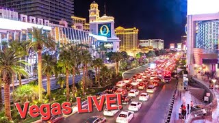 Las Vegas LIVE NOW The Strip walk [upl. by Lacim303]