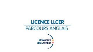 Licence dAnglais de lUniversité des Antilles en Martinique [upl. by Ryun]