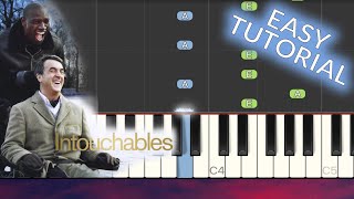 Ludovico Einaudi  Una Mattina The Intouchables EASY Piano Tutorial [upl. by Anot]