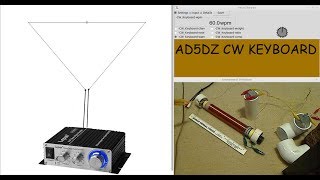 VLF Transmitterdelta loop  VLF ReceiverFerrite Core Bipolar Tesla Coil  QRQ CW demo [upl. by Irej]