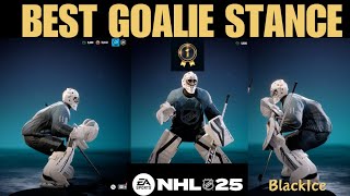 EA NHL 25 BEST GOALIE STANCE [upl. by Reppart]