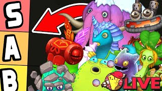 Tier List for EVERY MONSTER in My Singing Monsters  Help me decide [upl. by Llerrod]