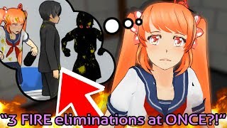 3 FIRE ELIMINATIONS at ONCE Poor Osana  Yandere Simulator Secrets Hidden Update Gameplay [upl. by Odelle]