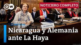 DW Noticias del 8 de abril Empieza juicio de Nicaragua contra Alemania Noticiero completo [upl. by Alleram]