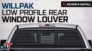 20042014 F150 Willpak Low Profile Rear Window Louver Review amp Install [upl. by Bodnar250]