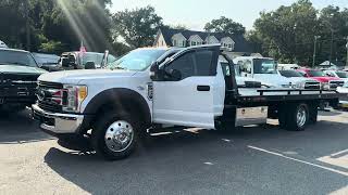 2017 Ford F550 tow truck flatbed rollback for sale extended cab rare condition being extra clean [upl. by Kenison]