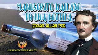 EDGAR ALLAN POE MANUSCRITO HALLADO EN UNA BOTELLA AUDIOLIBRO VOZ HUMANA ESPAÑOL SUBTÍTULOS [upl. by Gaige]