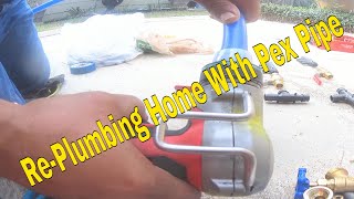 StepbyStep PEX Pipe Installation for Beginners 3 Of 9 [upl. by Lewellen494]