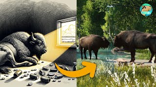 How a LONELY Wisent became the SHINING Star of my Planet Zoo Park [upl. by Milore]