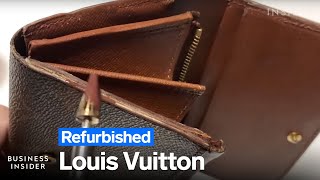 Professionelle Louis Vuitton Restauration Einblicke ins Taschenremake [upl. by Minier]