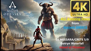 14 AMAZING UltraHD4kView Ancient Greece🤩🏛Gotryn Waterfall Messara Crete59 Assassins Creed Odyssey [upl. by Ecal686]