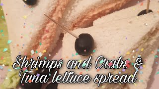 Shrimps and CrabsTuna with lettuce spreadmikihey kitchen 🦋 [upl. by Elimaj]