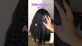 Which side do you like the best shortvideos shorts hairstyle [upl. by Eladnwahs]