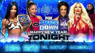 Sasha Banks amp Bianca Belair vs Bayley amp Carmella Full Match Part 12 [upl. by Aerdnaxela]