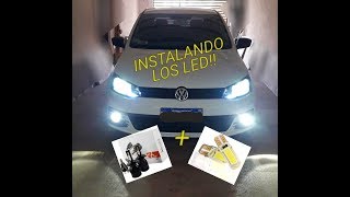 Colocando las creed led H4  led posicion [upl. by Einhpets]