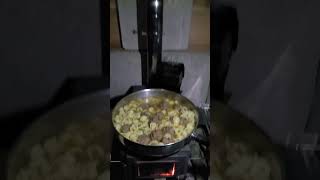 Cooking on the tiny wood stove [upl. by Enal]