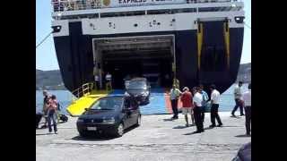 Express Pegasus unloading at Skiathos [upl. by Lamag]