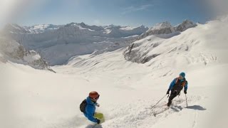 HeliSkiing on Petit Combin in Valais Switzerland [upl. by Ecinahc]