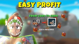 Best Profit Only Cost 1DL To 10DL Per Day Easy Method Thanksgiving  Growtopia [upl. by Ecirtnas]