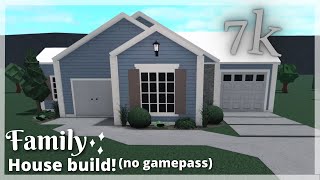 7K BLOXBURG COZY SMALL FAMILY HOUSE BUID NO GAMEPASS [upl. by Ahsat829]