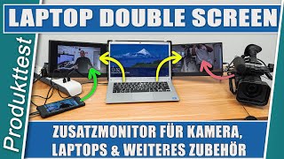 Externer Bildschirm für Laptop  Tragbarer Monitor für Laptop Laptop Double Screen [upl. by Eniger383]