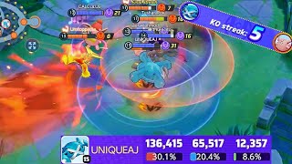 Metagross 5 KOs Pokemon Unite Metagross Clips [upl. by Anissej]