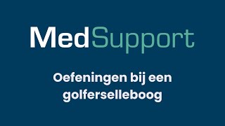 Oefeningen bij een golferselleboog  Fysiotherapie MedSupport [upl. by Huan]