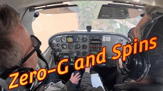 ZeroG and Spins in a Cessna 172S in 4K [upl. by Semreh493]